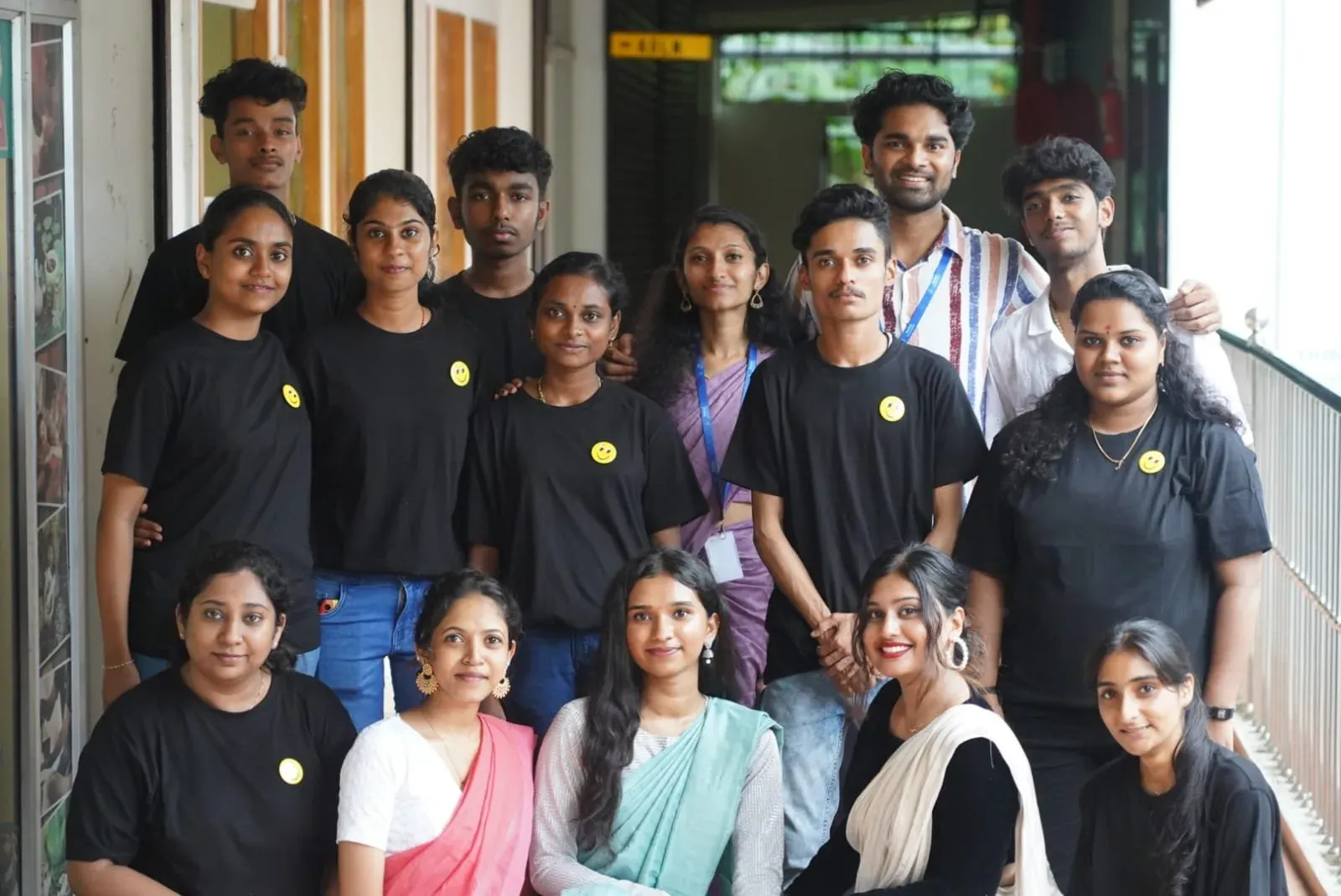 College students in custom event t-shirts