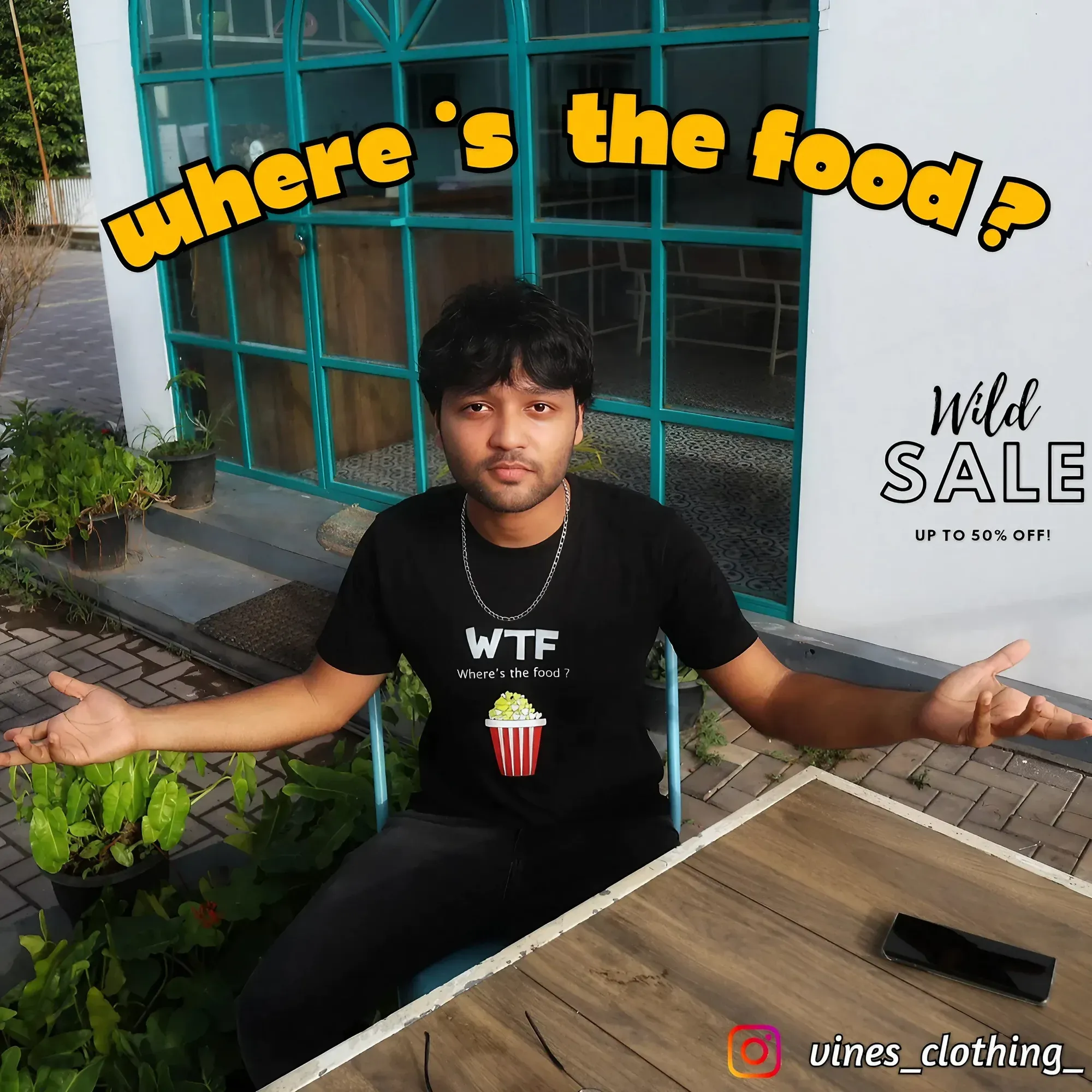 WTF custom printed t-shirt